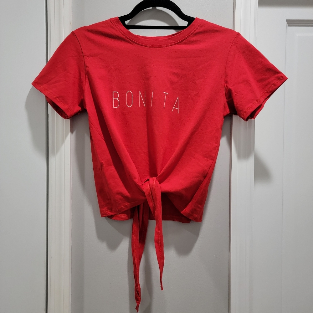BONITA Front-Tie T-Shirt NWOT